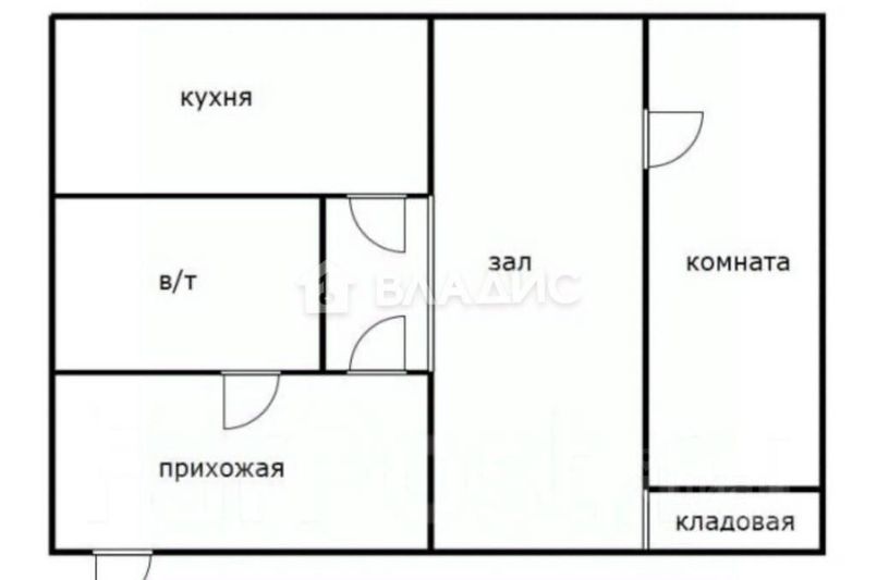 Продажа 2-комнатной квартиры 42,7 м², 1/3 этаж