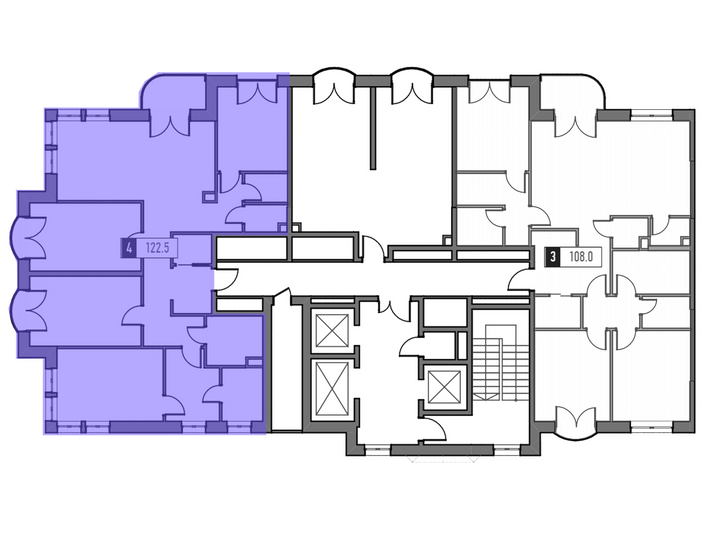 Продажа 4-комнатной квартиры 125,1 м², 11/27 этаж