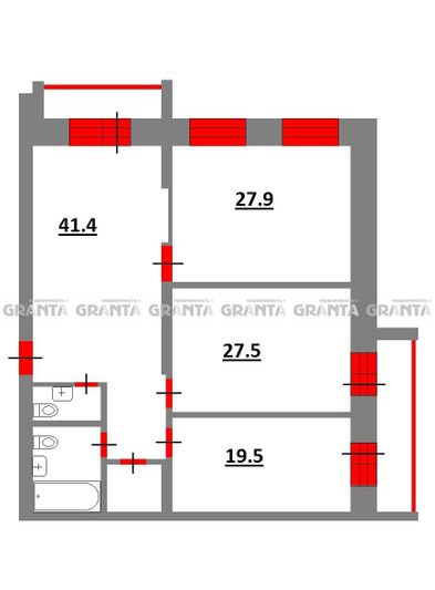Продажа 3-комнатной квартиры 128 м², 3/10 этаж