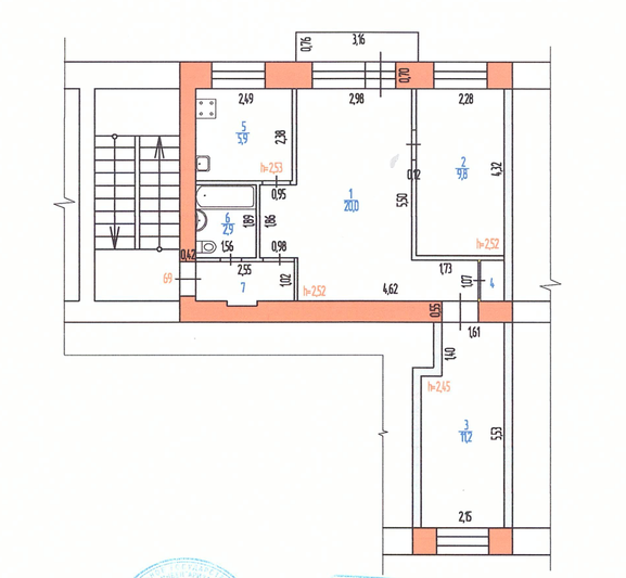 Продажа 3-комнатной квартиры 53 м², 3/5 этаж