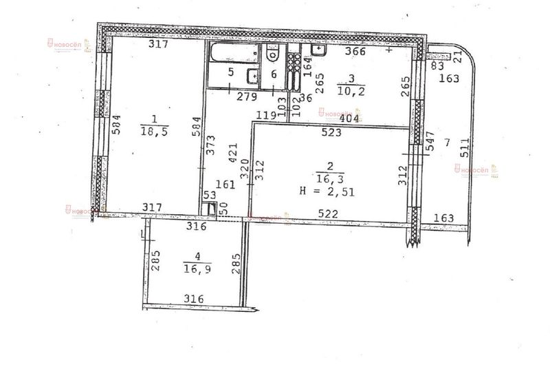 Продажа 2-комнатной квартиры 65 м², 2/12 этаж