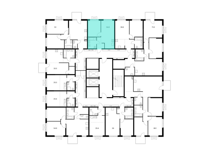 Продажа 1-комнатной квартиры 34,8 м², 14/17 этаж