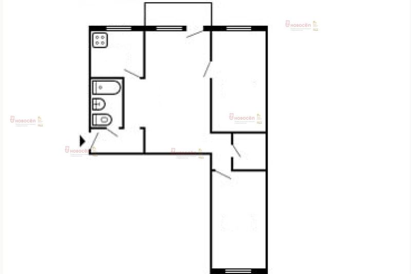 Продажа 3-комнатной квартиры 58 м², 5/5 этаж