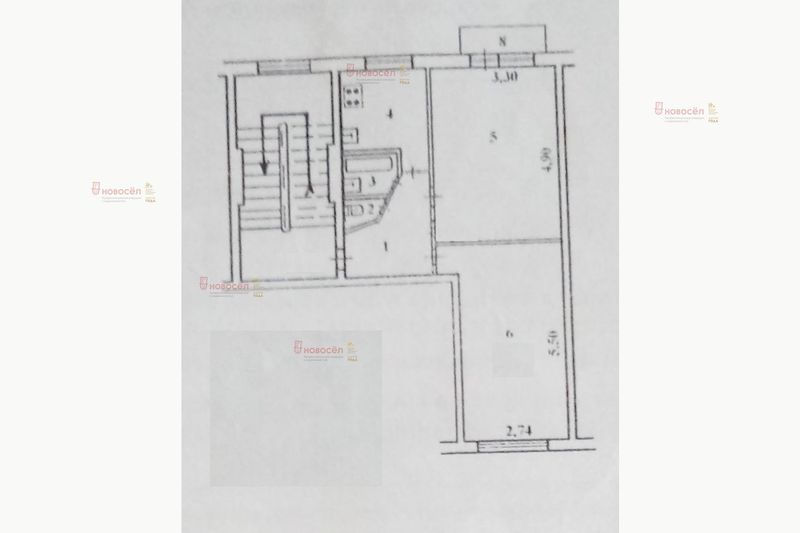 Продажа 2-комнатной квартиры 45 м², 5/5 этаж