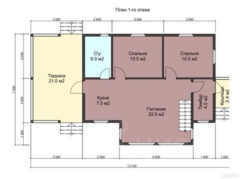 Продажа дома, 110 м², с участком 6 соток