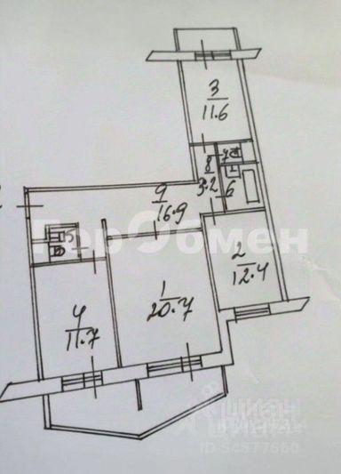 Продажа 3-комнатной квартиры 83 м², 14/17 этаж