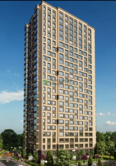 Продажа 1-комнатной квартиры 44,4 м², 23/25 этаж