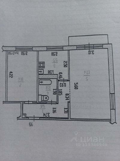 Продажа 2-комнатной квартиры 42,3 м², 4/5 этаж