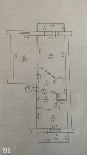 Продажа 2-комнатной квартиры 58 м², 1/5 этаж