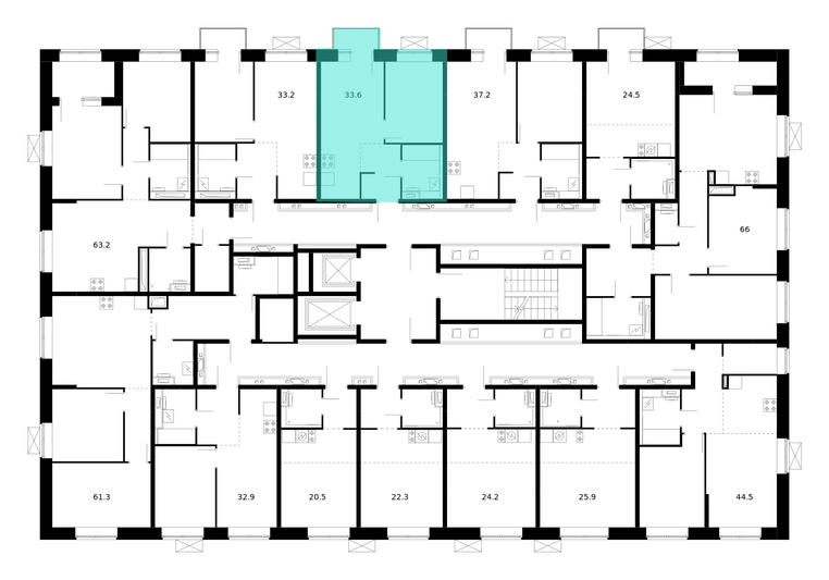 Продажа 1-комнатной квартиры 33,6 м², 10/10 этаж