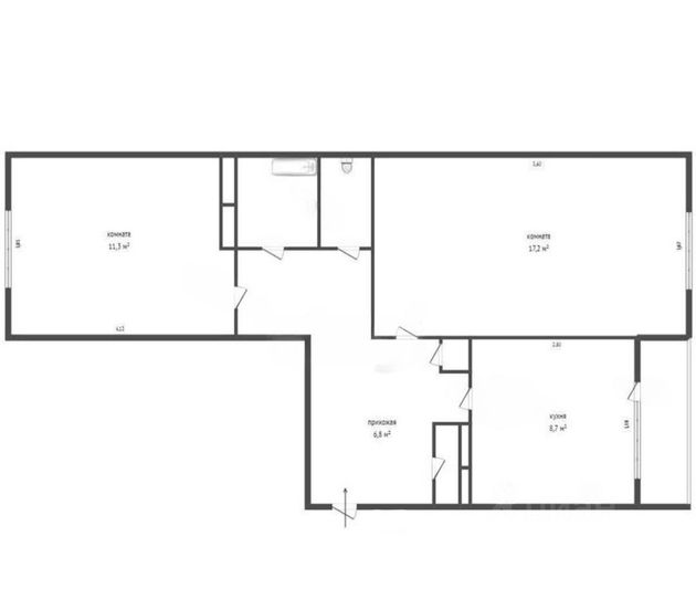 Продажа 2-комнатной квартиры 53,2 м², 2/5 этаж