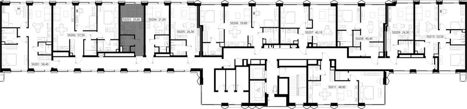 Продажа квартиры-студии 20,8 м², 2/17 этаж