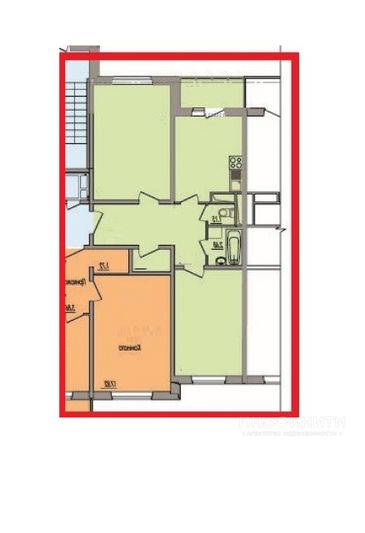 Продажа 2-комнатной квартиры 58,6 м², 4/19 этаж