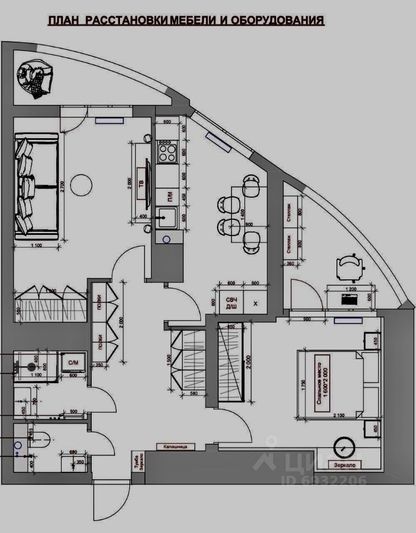 Аренда 2-комнатной квартиры 70 м², 23/37 этаж