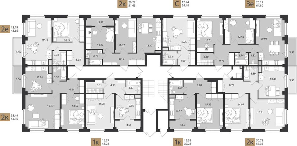 Продажа 1-комнатной квартиры 24,5 м², 1/3 этаж