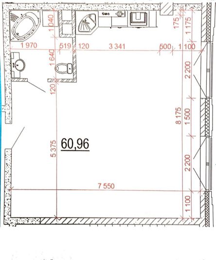 Продажа 2-комнатной квартиры 60,9 м², 4/13 этаж