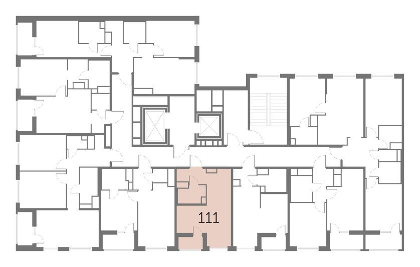 Продажа квартиры-студии 25,4 м², 8/10 этаж