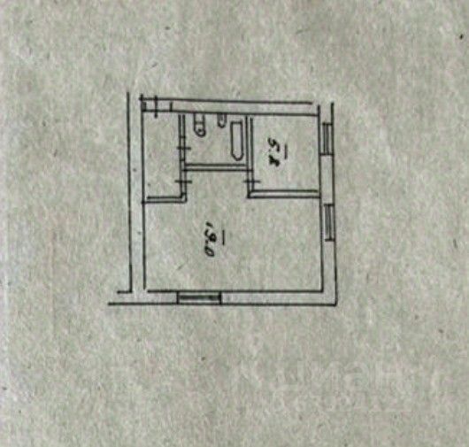 Продажа 1-комнатной квартиры 30,8 м², 4/4 этаж