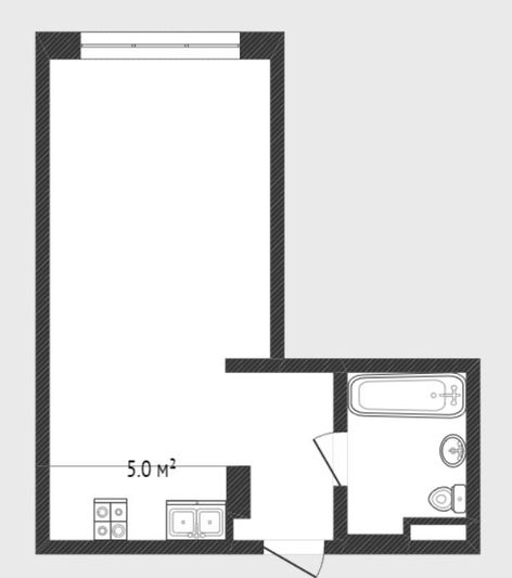 Продажа квартиры-студии 25,7 м², 4/4 этаж