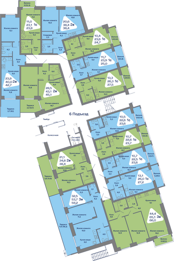 Продажа квартиры-студии 23,7 м², 1/4 этаж