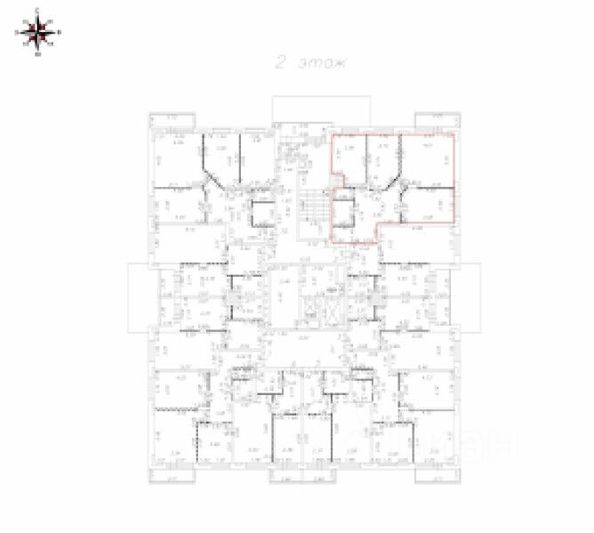 Продажа 3-комнатной квартиры 82,8 м², 2/17 этаж