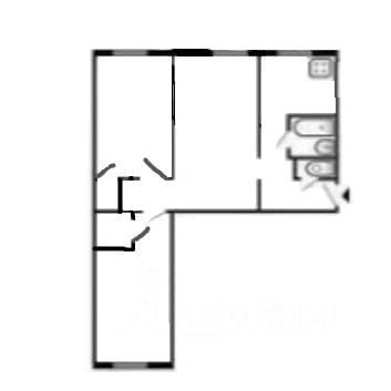 Продажа 3-комнатной квартиры 59 м², 1/5 этаж