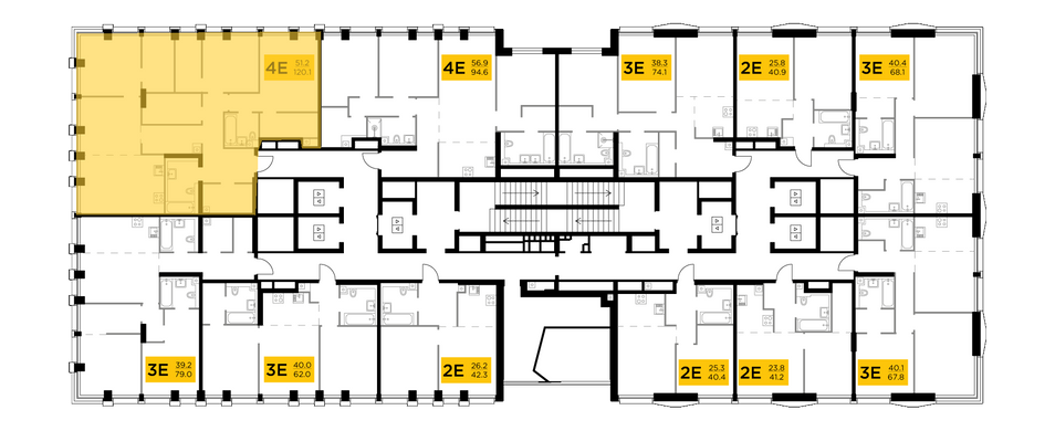 Продажа 4-комнатной квартиры 120,1 м², 28/33 этаж