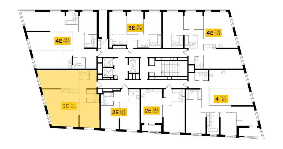 Продажа 3-комнатной квартиры 99,5 м², 25/29 этаж