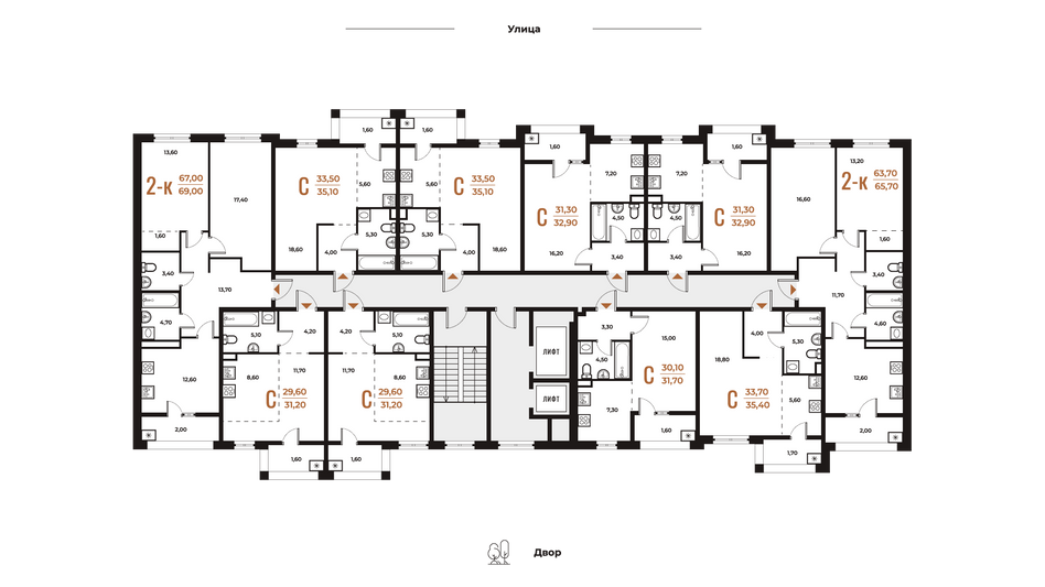 Продажа квартиры-студии 31,2 м², 2 этаж