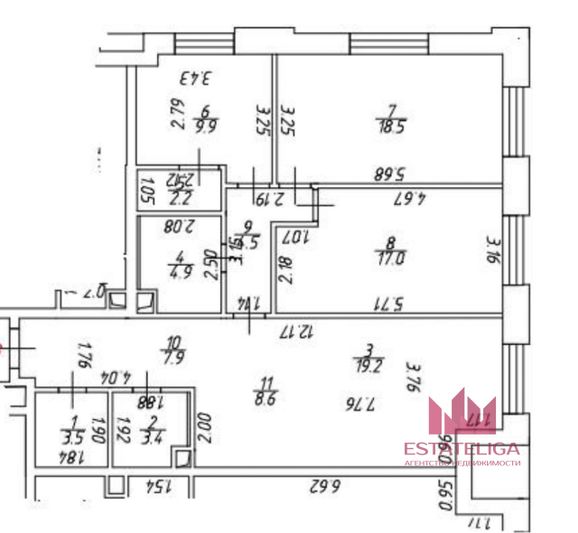 Продажа 4-комнатной квартиры 99,6 м², 16/34 этаж