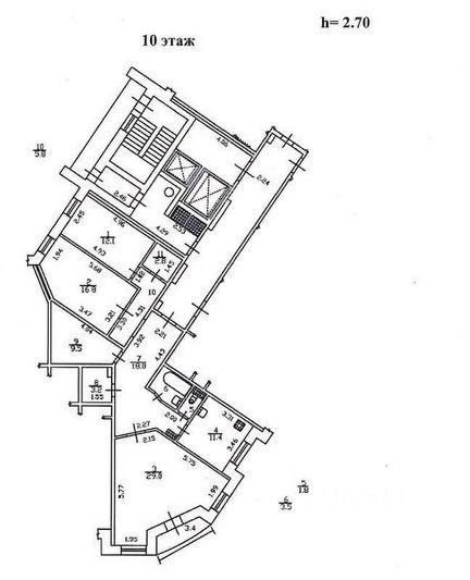 Продажа 3-комнатной квартиры 113,9 м², 10/16 этаж