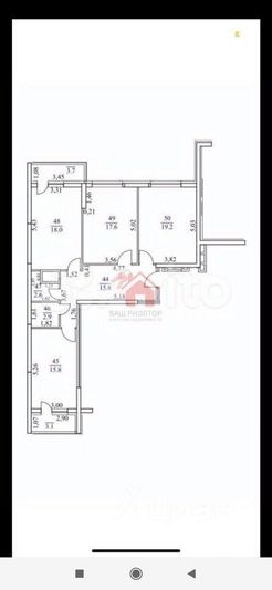 Продажа 3-комнатной квартиры 93,3 м², 12/23 этаж