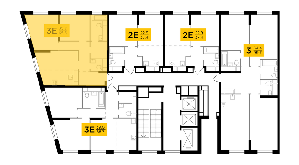 Продажа 3-комнатной квартиры 65,3 м², 7/30 этаж