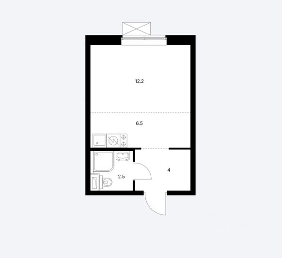 Продажа квартиры-студии 25,2 м², 4/25 этаж