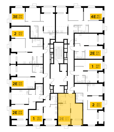 Продажа 2-комнатной квартиры 39,4 м², 9/18 этаж