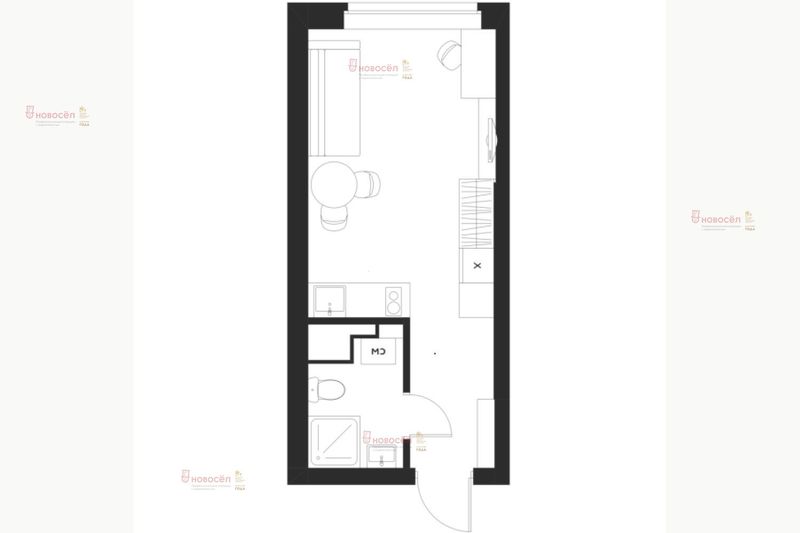 Продажа квартиры-студии 18 м², 5/5 этаж