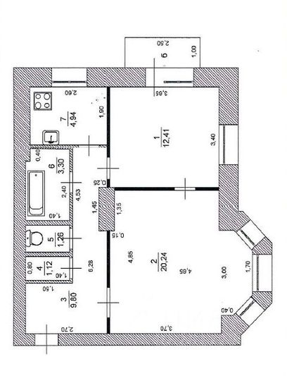 Продажа 2-комнатной квартиры 53,1 м², 2/3 этаж
