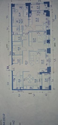 Продажа 4-комнатной квартиры 88,2 м², 8/13 этаж