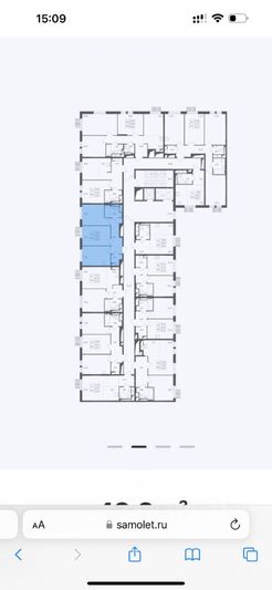 Продажа 2-комнатной квартиры 49,6 м², 4/17 этаж