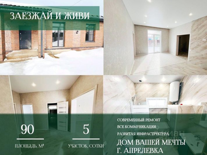 Продажа дома, 90 м², с участком 5 соток