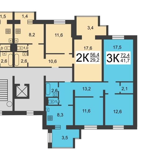 Продажа 3-комнатной квартиры 68,9 м², 4/10 этаж