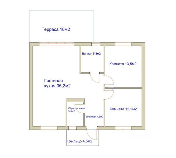 Продажа дома, 110 м², с участком 8 соток