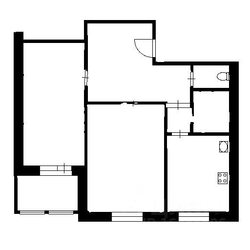 Продажа 2-комнатной квартиры 61,3 м², 7/17 этаж