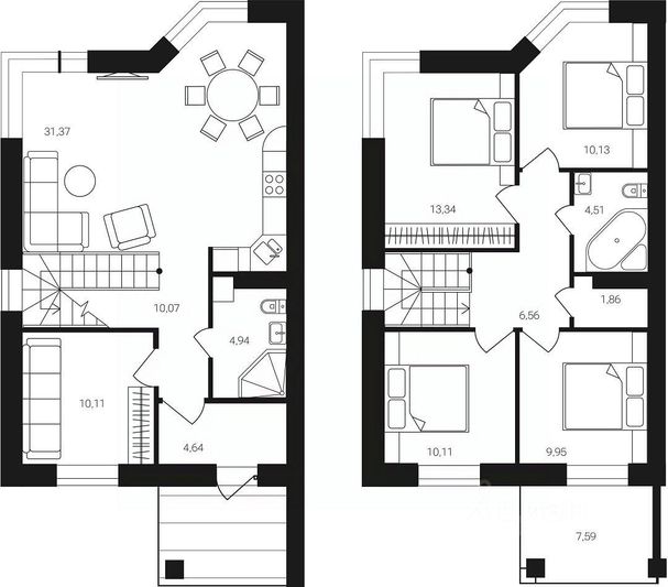 Продажа дома, 120 м², с участком 4,3 сотки