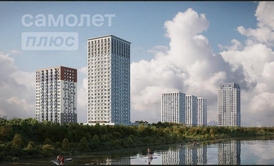 Продажа 1-комнатной квартиры 44,9 м², 13/25 этаж