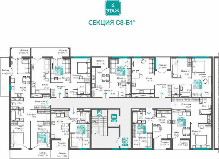 Продажа 1-комнатной квартиры 30,2 м², 6/9 этаж