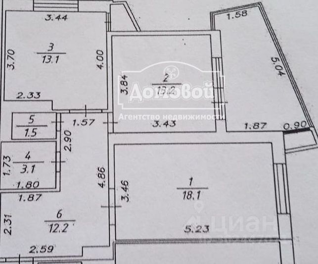 Продажа 2-комнатной квартиры 62,1 м², 18/22 этаж