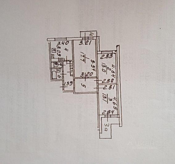 Продажа 3-комнатной квартиры 78 м², 9/16 этаж