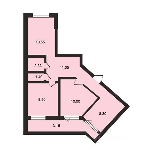Продажа 3-комнатной квартиры 56 м², 7/9 этаж