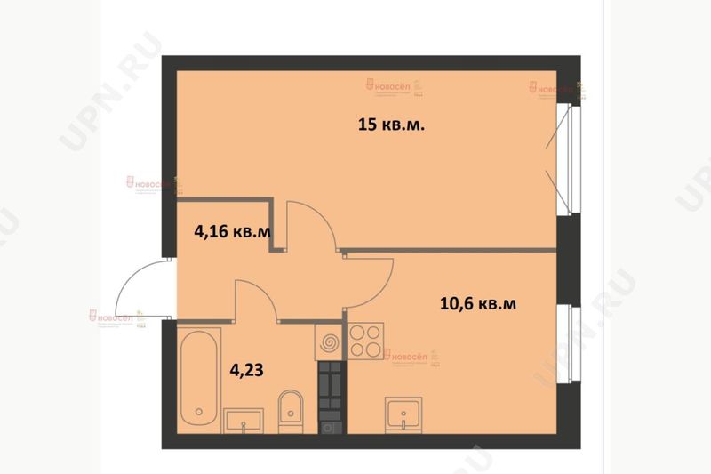 Продажа 1-комнатной квартиры 34 м², 4/14 этаж